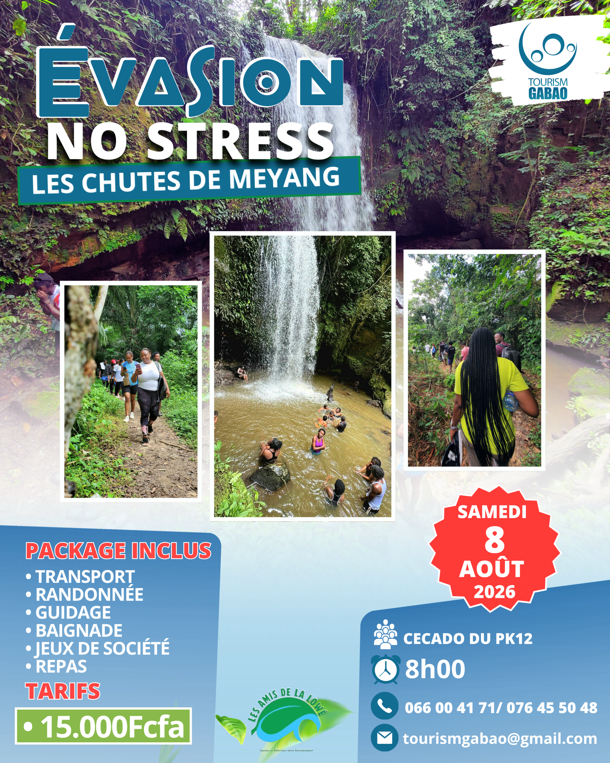 Évasion No Stress – Les Chutes de Meyang