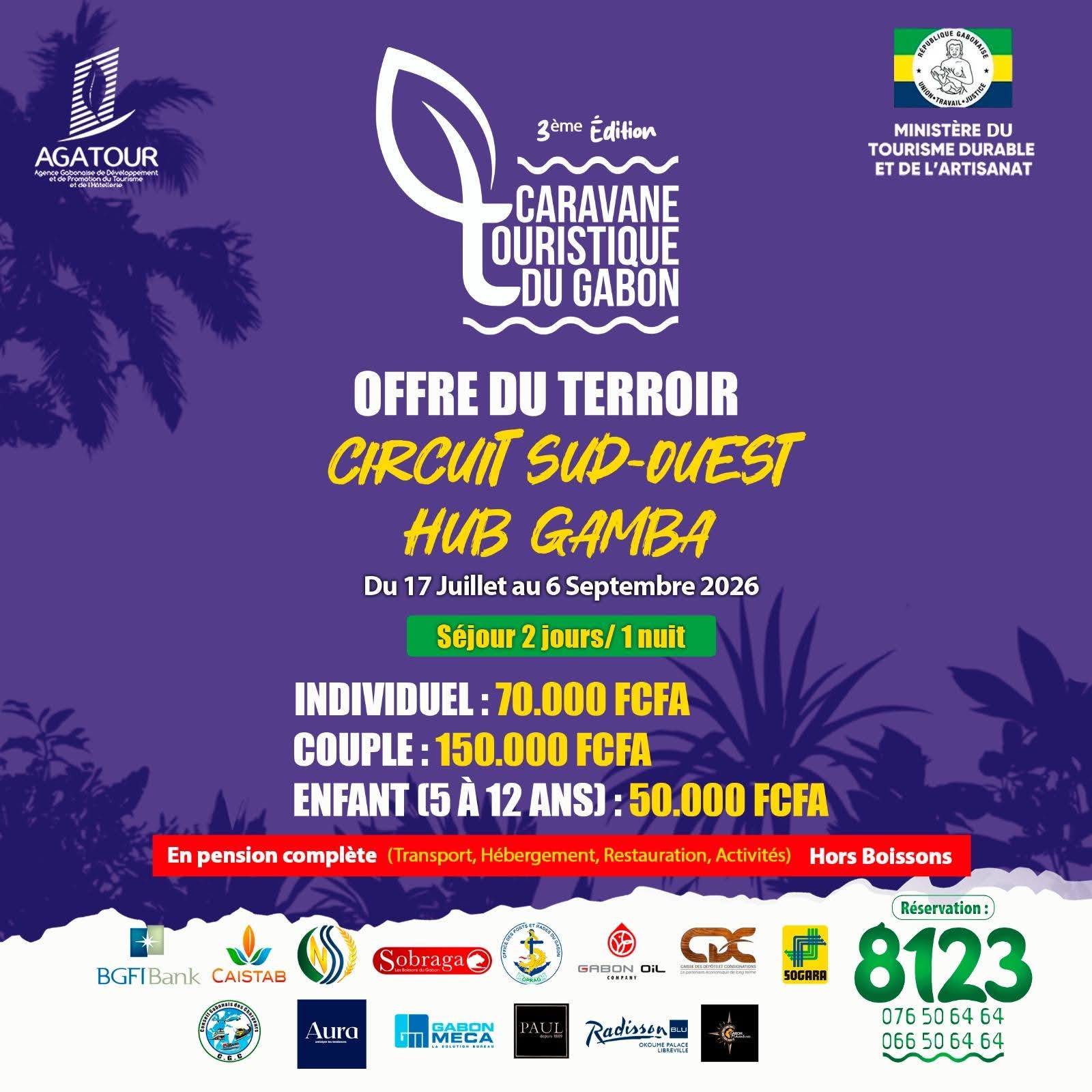 Caravane Touristique du Gabon _ Circuit Sud-Ouest (Hub Gamba)_Jusqu&rsquo;au 6 septembre 2026