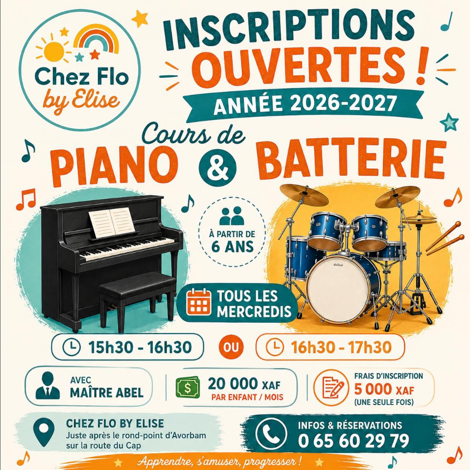 Cours de Piano et Batterie